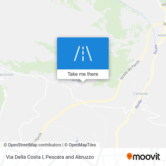 Via Della Costa I map