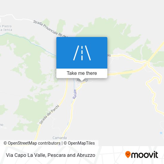 Via Capo La Valle map
