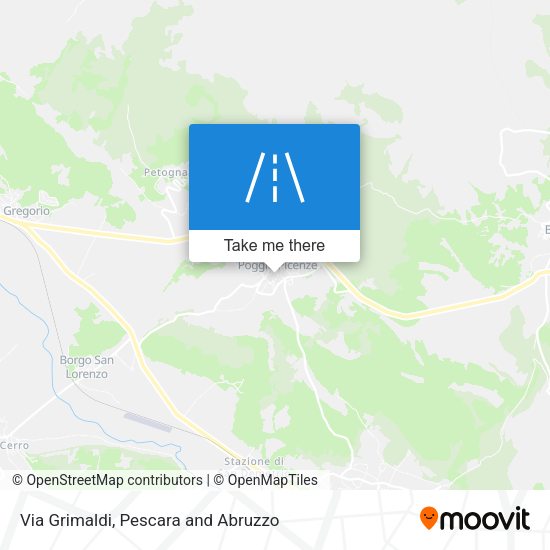 Via Grimaldi map