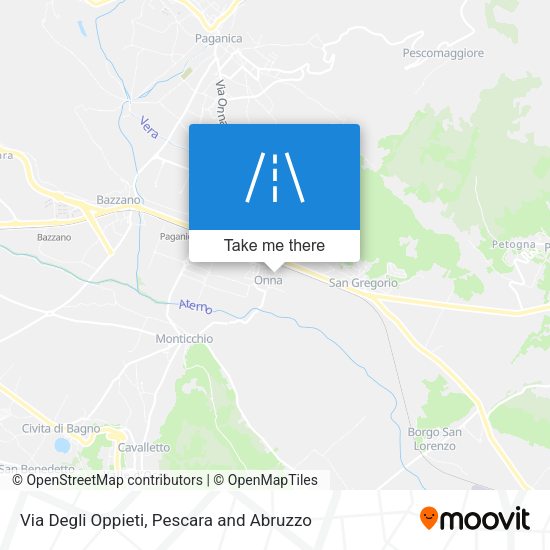 Via Degli Oppieti map