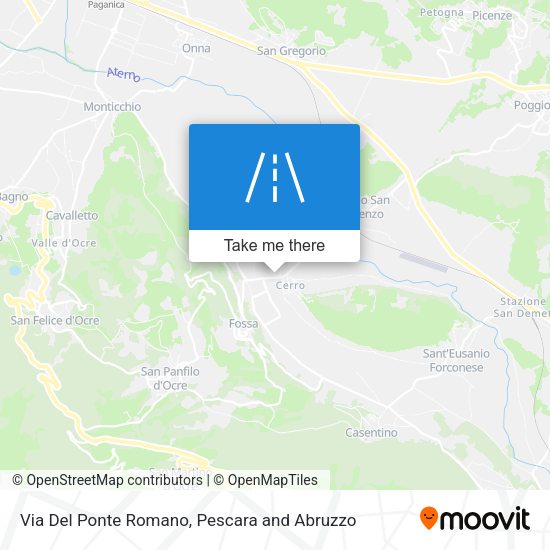 Via Del Ponte Romano map