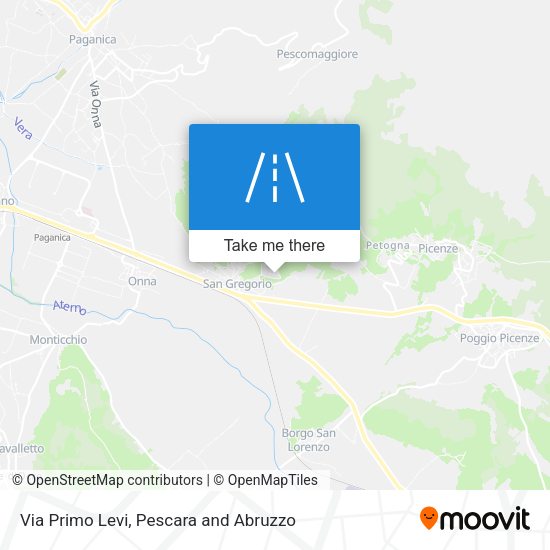 Via Primo Levi map