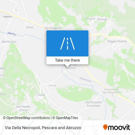 Via Della Necropoli map