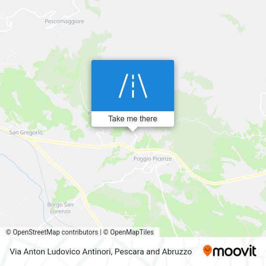 Via Anton Ludovico Antinori map