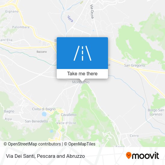 Via Dei Santi map