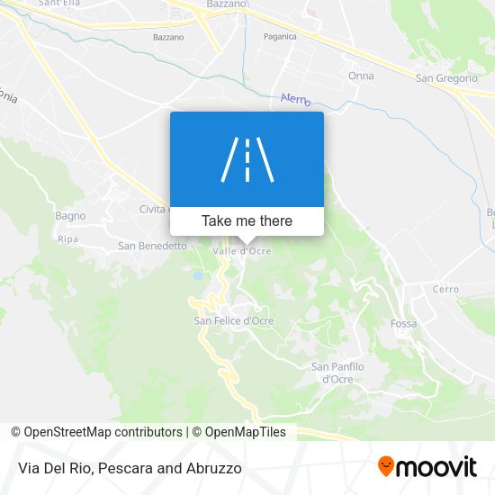 Via Del Rio map