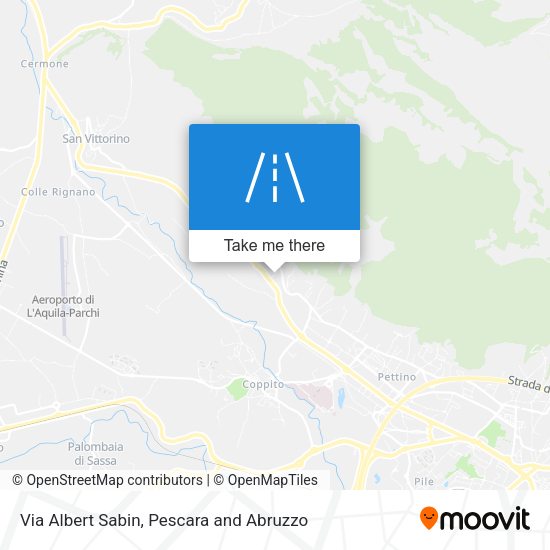Via Albert Sabin map