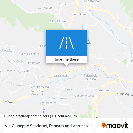 Via Giuseppe Scarlattei map