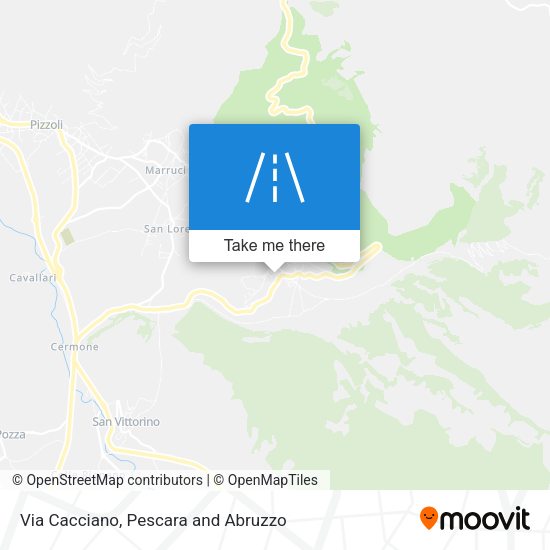 Via Cacciano map
