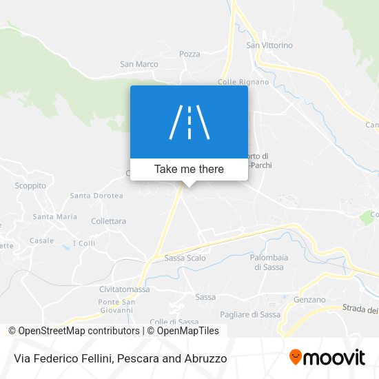 Via Federico Fellini map
