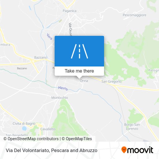 Via Del Volontariato map