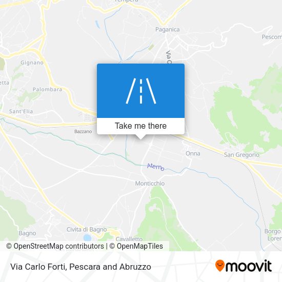 Via Carlo Forti map