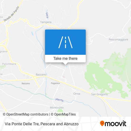 Via Ponte Delle Tre map