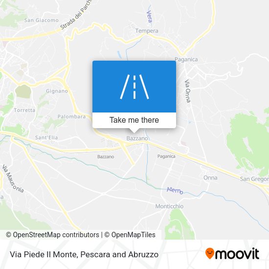 Via Piede Il Monte map