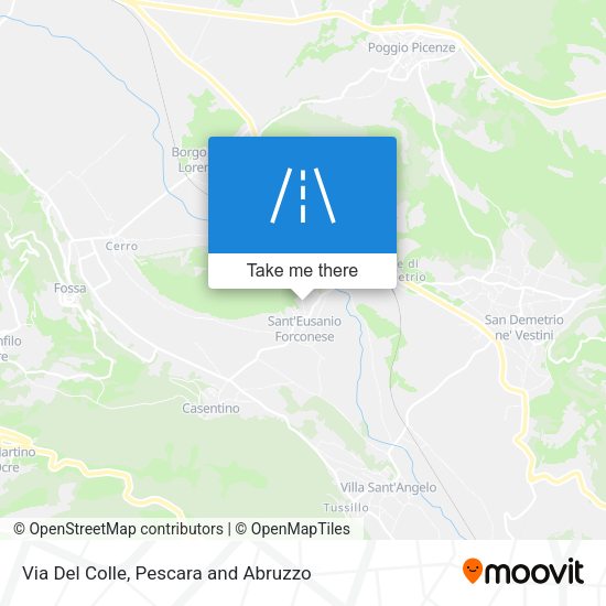 Via Del Colle map