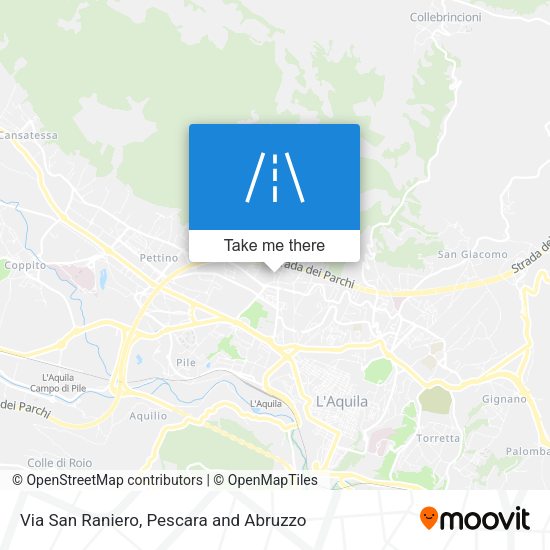Via San Raniero map