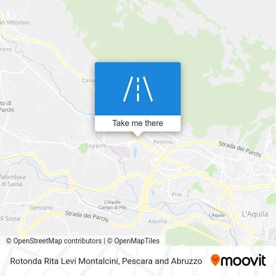 Rotonda Rita Levi Montalcini map