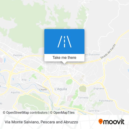 Via Monte Salviano map
