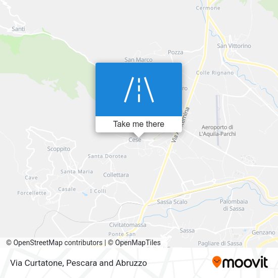 Via Curtatone map