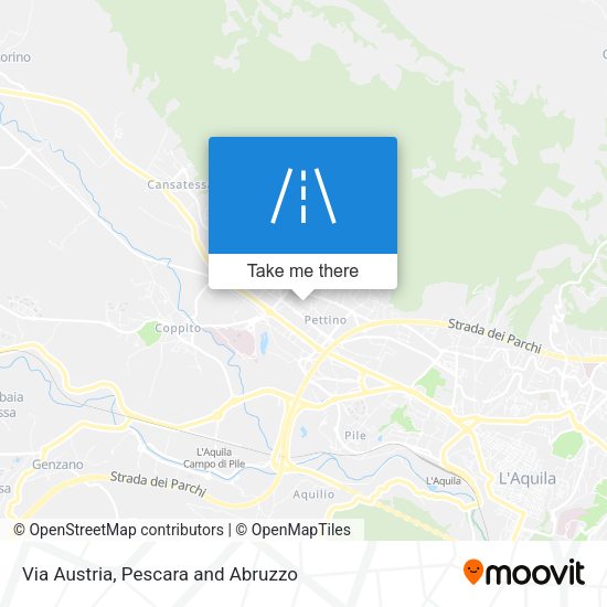 Via Austria map