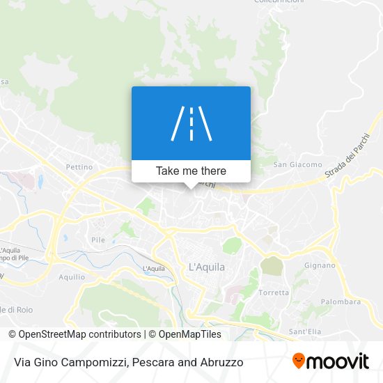 Via Gino Campomizzi map
