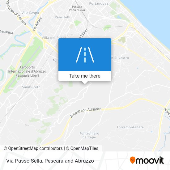 Via Passo Sella map