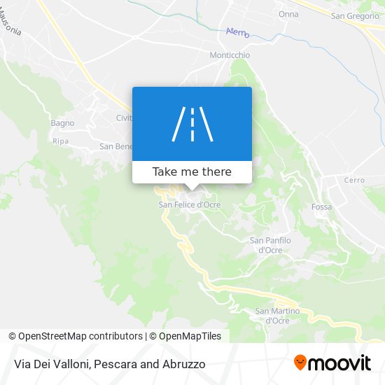 Via Dei Valloni map