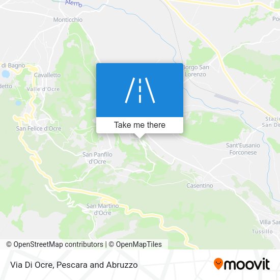 Via Di Ocre map