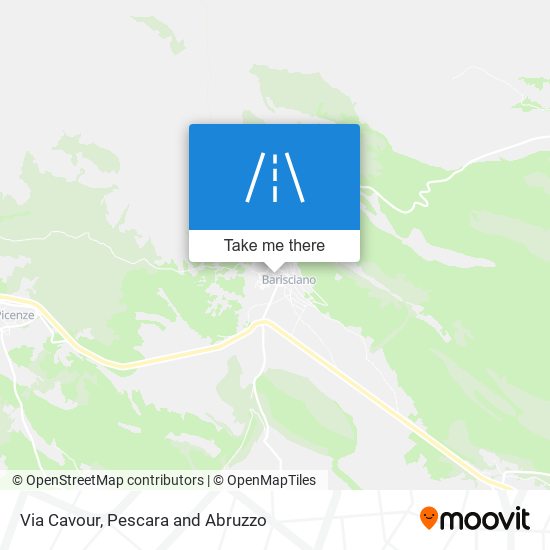 Via Cavour map