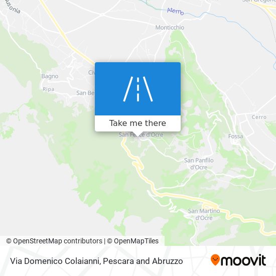 Via Domenico Colaianni map