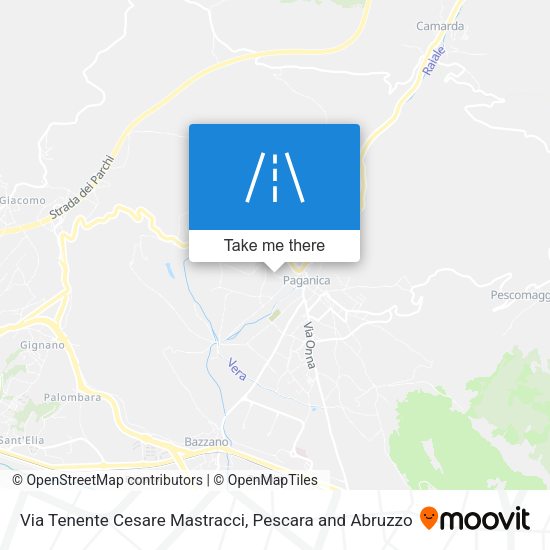 Via Tenente Cesare Mastracci map