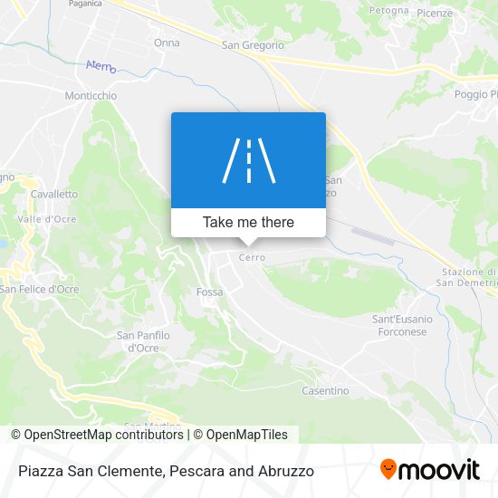 Piazza San Clemente map