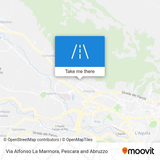Via Alfonso La Marmora map