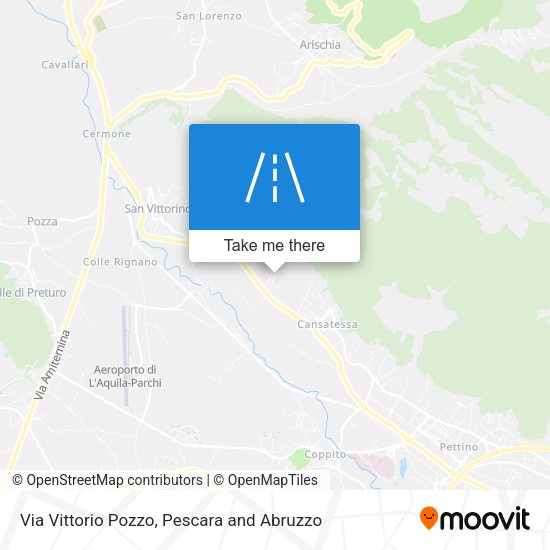 Via Vittorio Pozzo map