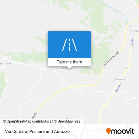 Via Cordara map