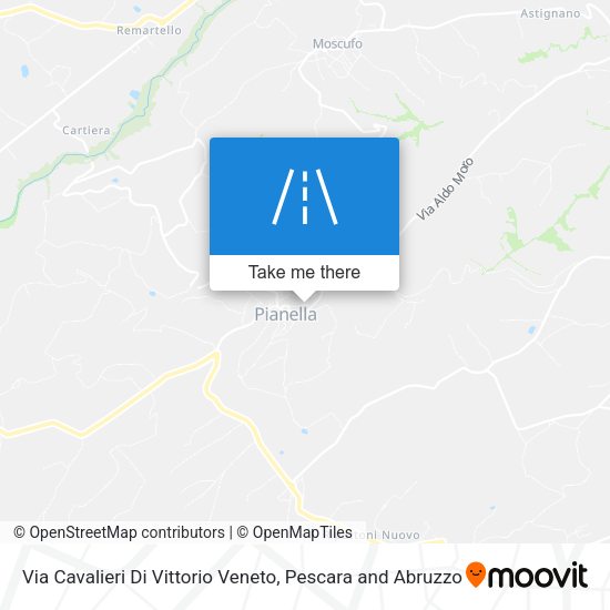 Via Cavalieri Di Vittorio Veneto map