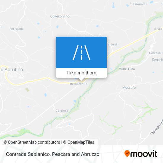 Contrada Sablanico map