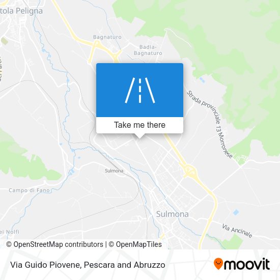 Via Guido Piovene map