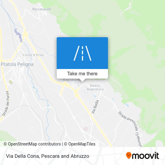 Via Della Cona map