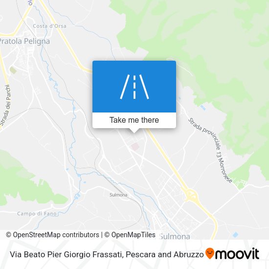 Via Beato Pier Giorgio Frassati map
