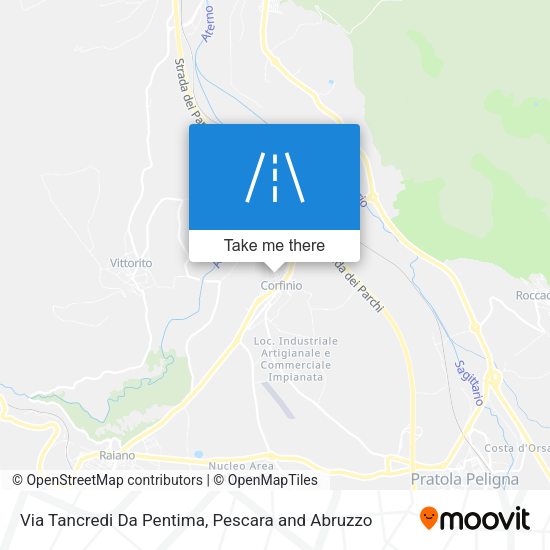 Via Tancredi Da Pentima map