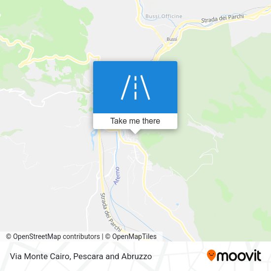 Via Monte Cairo map