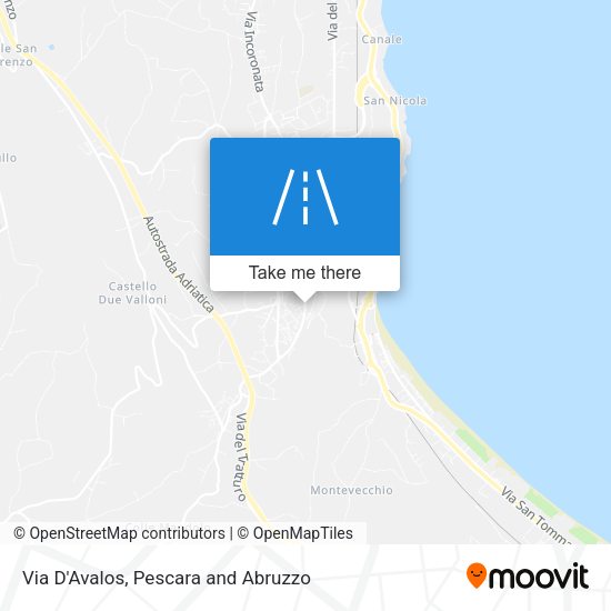 Via D'Avalos map