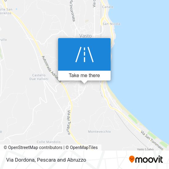 Via Dordona map