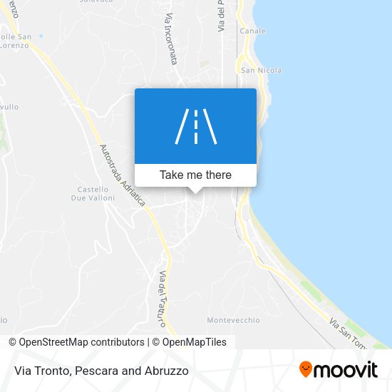 Via Tronto map