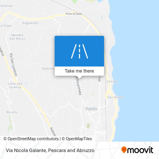 Via Nicola Galante map
