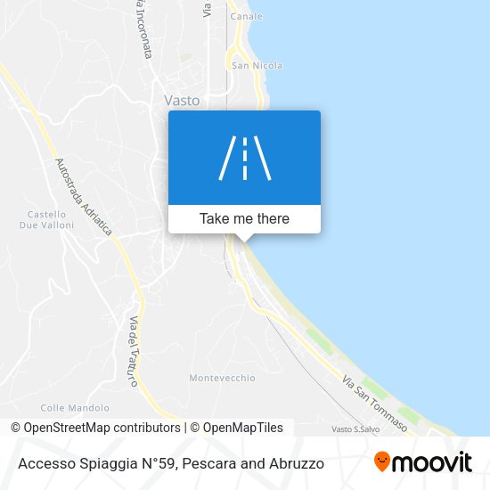 Accesso Spiaggia N°59 map