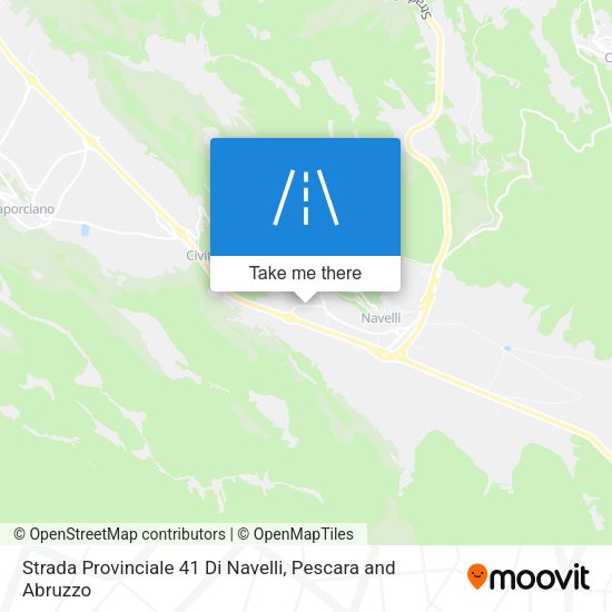 Strada Provinciale 41 Di Navelli map