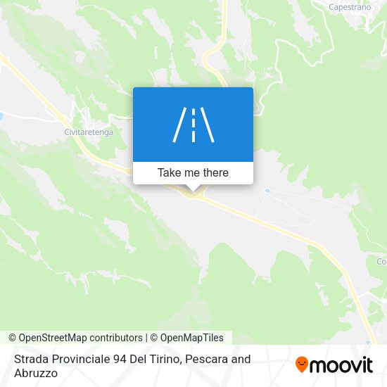 Strada Provinciale 94 Del Tirino map