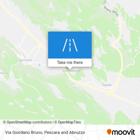 Via Giordano Bruno map